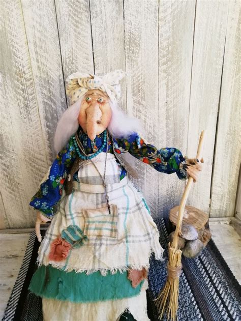 Кукла Баба Яга, Бабка Ёжка, интерьерная кукла, кукла оберег,авторская в ...