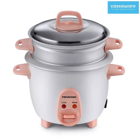 Pensonic L Rice Cooker With Steamer Tray Prc S Prc S Periuk