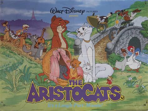 Aristocats Original Movie Poster UK Quad 40 X30 Simon Dwyer A Fast