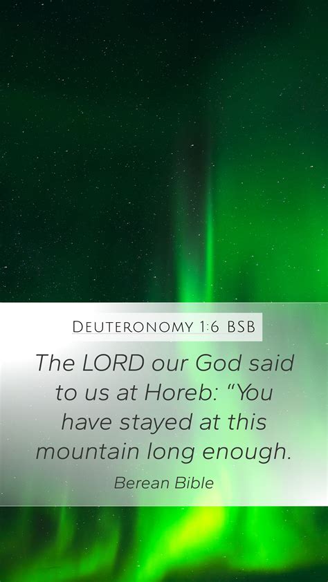 Deuteronomy 1 6 BSB Mobile Phone Wallpaper The LORD Our God Said To