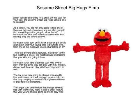 Sesame Street Big Hugs Elmo