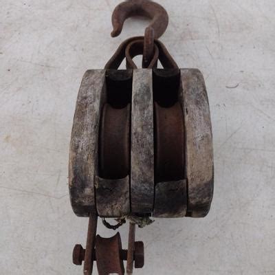 Vintage Double Block Pulley EstateSales Org