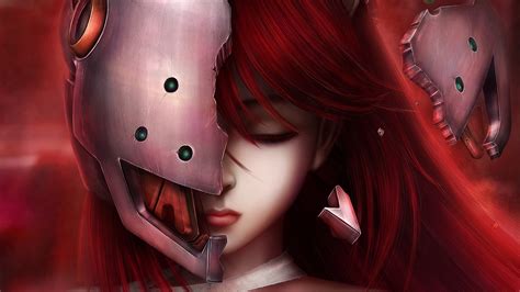 Fond Décran Anime Elfen Lied Lucy Elfen Lied Filles Anime Yeux