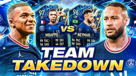 INSANE 97 TOTS MBAPPE VS 96 TOTS NEYMAR TEAM TAKEDOWN Vs CapgunTom