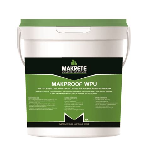 Makproof WPU 15L Makrete Building Solutions