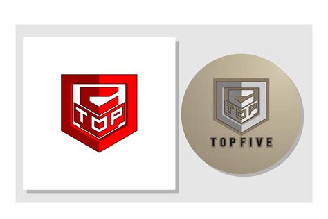 Top Five Logo with Five Letter Design Graphic by Looppoes · Creative ...