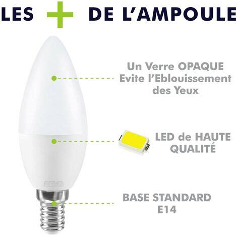 Lot De Ampoules Led E W Eq W C Temp Rature De Couleur