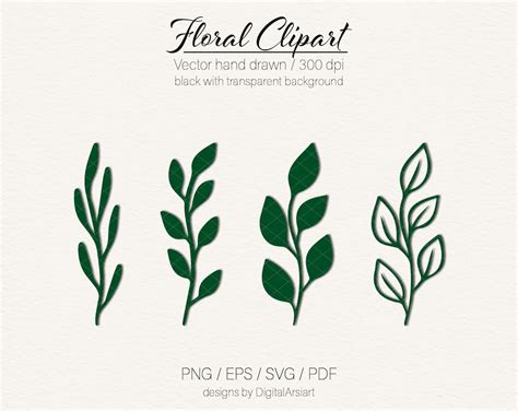 Branch Svg Leaf Svg File Floral Svg Paper Cut Leaves Svg Cut File Leaves Svg Files for Cricut ...