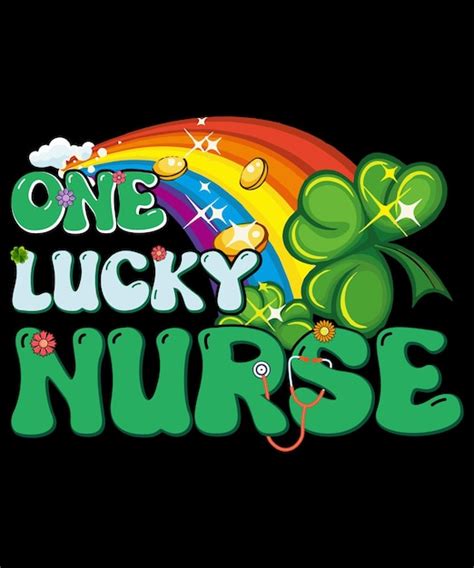 Premium Vector St Patricks Day Tshirt Design For Nurse One Lucky Nurse