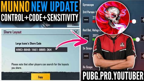 New Munno Gaming Latest Update Control Code Sensitivity Code