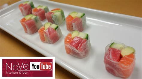 Rice Paper Sashimi Roll How To Make Sushi Series Youtube