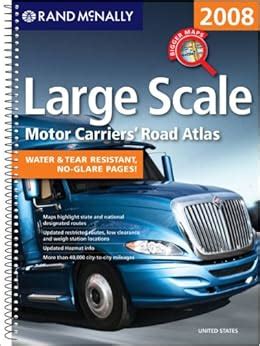 Rand Mcnally Large Scale Motor Carriers Road Atlas