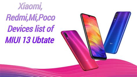 Miui 13 Eligible Devices Listmiui 13 Release Date In Indiamiui 13