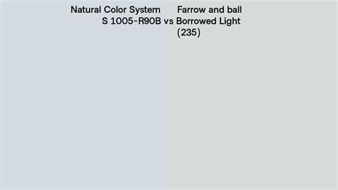 Natural Color System S 1005 R90b Vs Farrow And Ball Borrowed Light 235