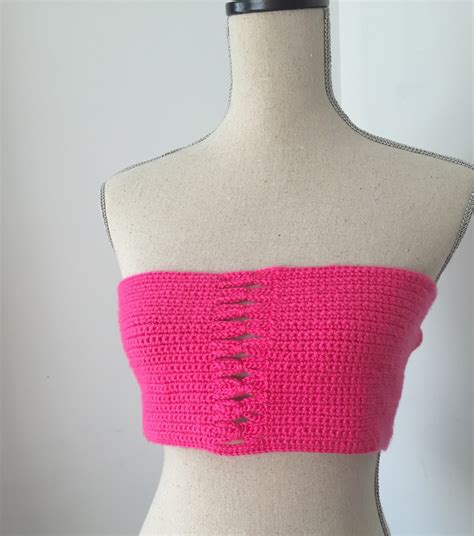 Crochet Crop Top Crochet Bandeau Crochet Corset Handmade Made To Order Etsy