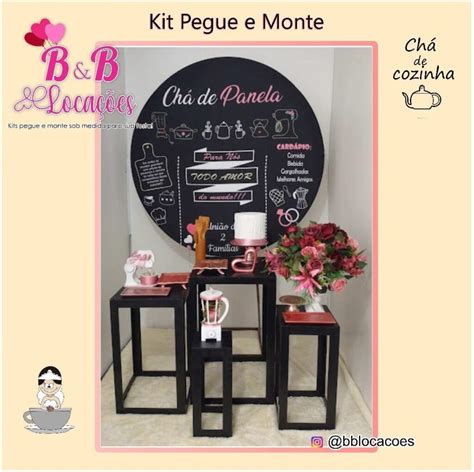 Kit Pegue e monte decoração aniversário Chá casa nova Guarulhos Chá