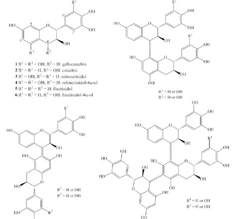 General Structure Of Condensed Tannins Polymerization Of Flavan Ol