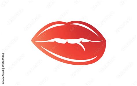 Sexy Hot Lips Bite Sign Vector Sexy Lips Icon And Symbol Design Vector