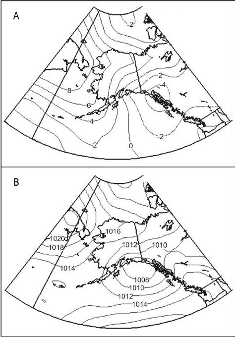 Sea Level Pressure Anomaly Hpa A And Mean Sea Level Pressure