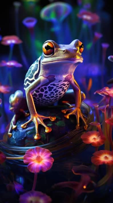 Neon Poison Dart Frog