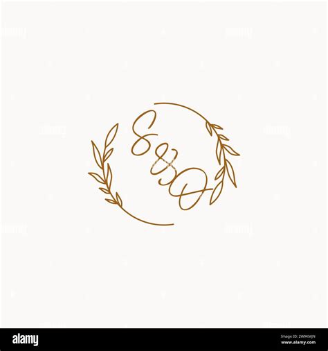 So Wedding Initials Logo Design Ideas Stock Vector Image Art Alamy