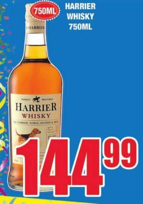 Harrier Whisky 750 Ml Offer At Boxer Liquors