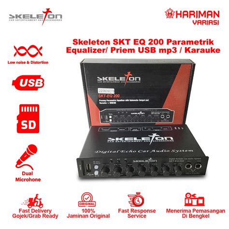 Preamp Parametrik Equalizer Skeleton Skt Eq Usb Sd Card Lazada