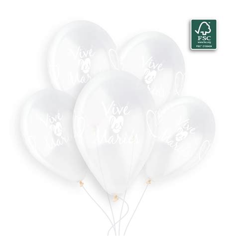 Ballons Vive Les Mari S Transparent Cm Fete Le Shop