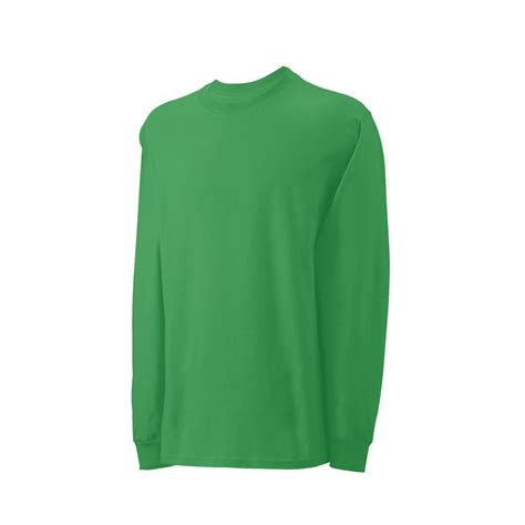 Green Mens Long Sleeve T Shirt Polestar Garments