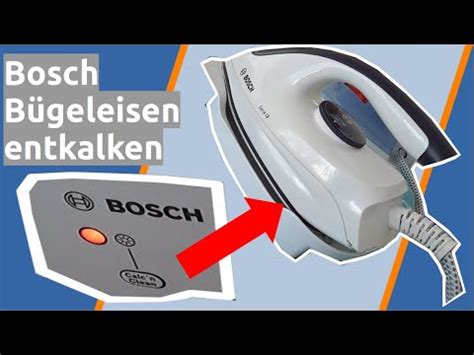 Bosch B Geleisen Entkalken Calcn Clean Durchf Hren Youtube