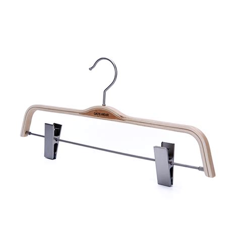 Stylish Laminated Adjustable Wooden Clip Hangers – Display And Wholesale Hangers Expert