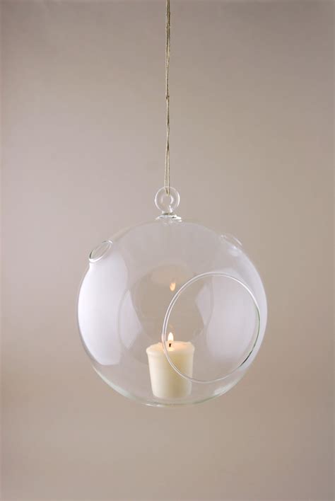 Hanging Glass Candle Holder