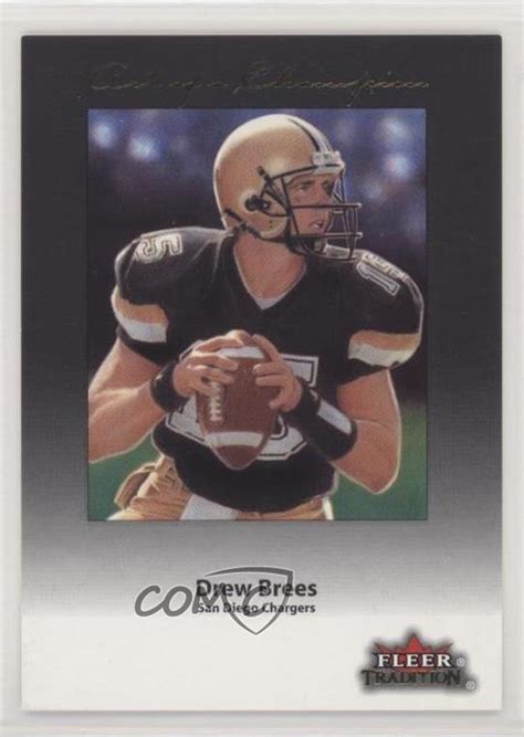 Fleer Tradition Art Of A Champion Drew Brees Ac Rookie Rc Ebay