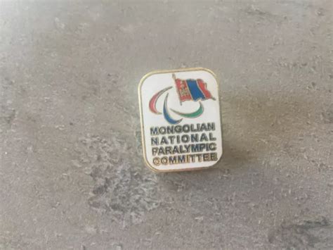 Pins Paris 2024 Jo Mongolian National Team Paralympic Committee Eur 22