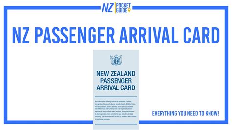 New Zealand Passenger Arrival Card Everything You Need To Know