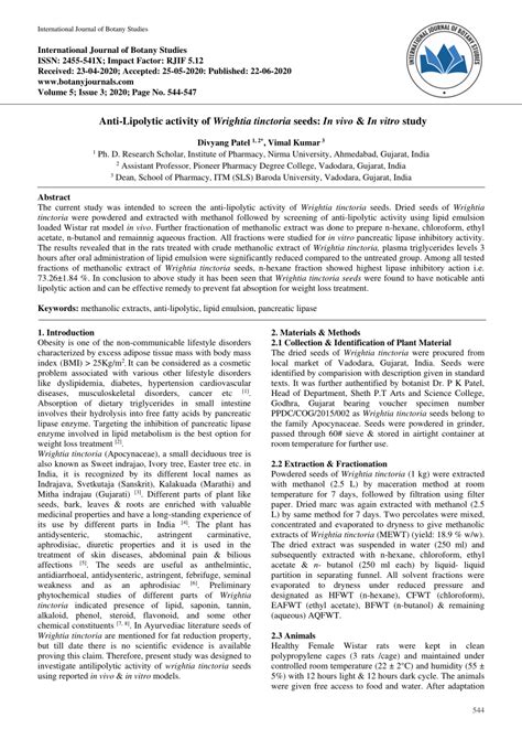 (PDF) International Journal of Botany Studies