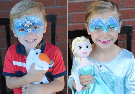 Easy Frozen Face Painting Ideas