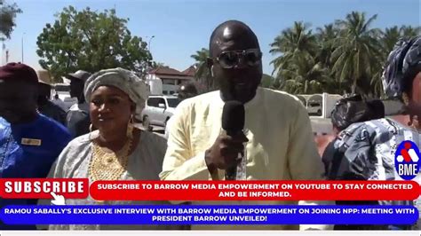 Upon Arrival At The State Ramou Sabally Speaks To Barrow Media