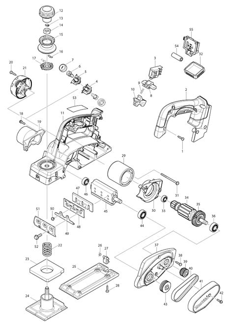 Makita DKP180 18v Cordless Planer Spare Parts Part Shop Direct