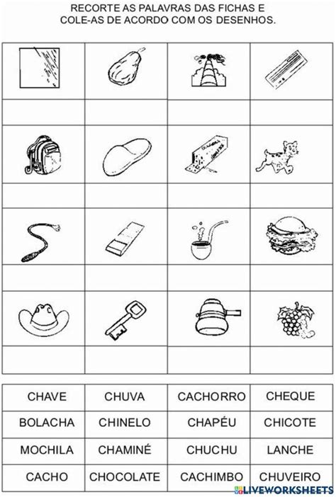 Palavras Ch Worksheet