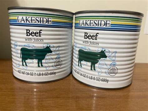 Lakeside Canned Beef W Juices Food Survival Cans Oz Each Best By