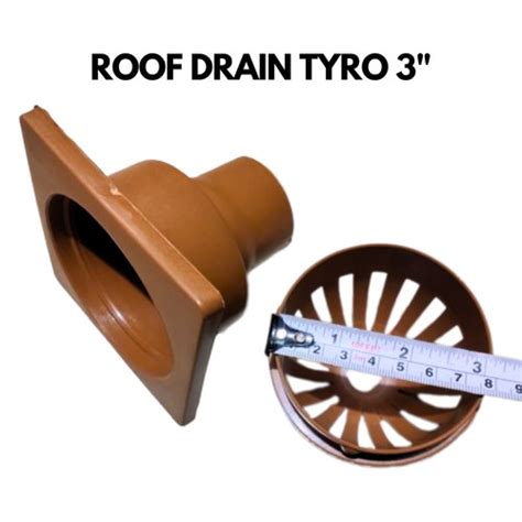 Jual Tyro Roof Drain Cast Iron Inchi Saringan Deck Talang Air Cast