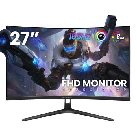 Crua 24 Inch 100hz Curved Gaming Monitor Fhd 1080p Computer Monitor 99 Srgb 1 5ms Gtg Amd