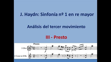 J Haydn Sinfon A N An Lisis Del Tercer Movimiento Youtube