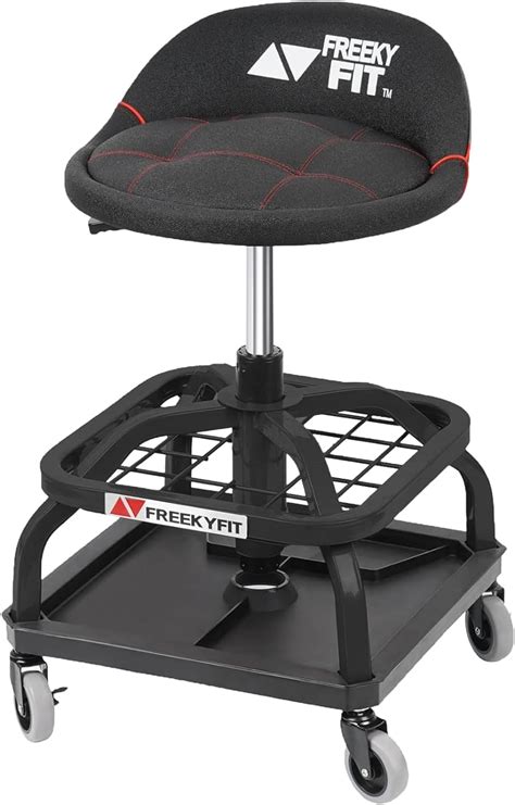 Amazon Freekyfit Rolling Shop Stool For Garage With Casters Do