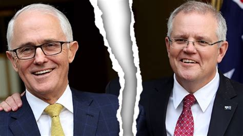 Scott Morrison Malcolm Turnbulls Ugly Spat How They Fell Out After