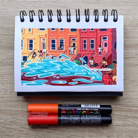 Posca Film Illustrations A Project By Jameschapman Domestika In