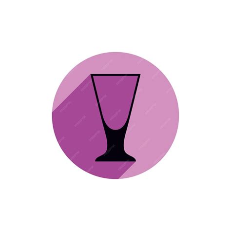 Premium Vector Alcohol Beverage Theme Icon Blend Or Shake Glass