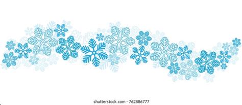 Blue Snowflake Border Images Stock Photos Vectors Shutterstock