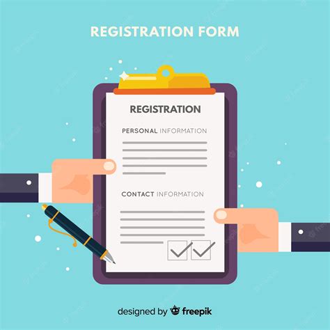 Registration Form Clipart